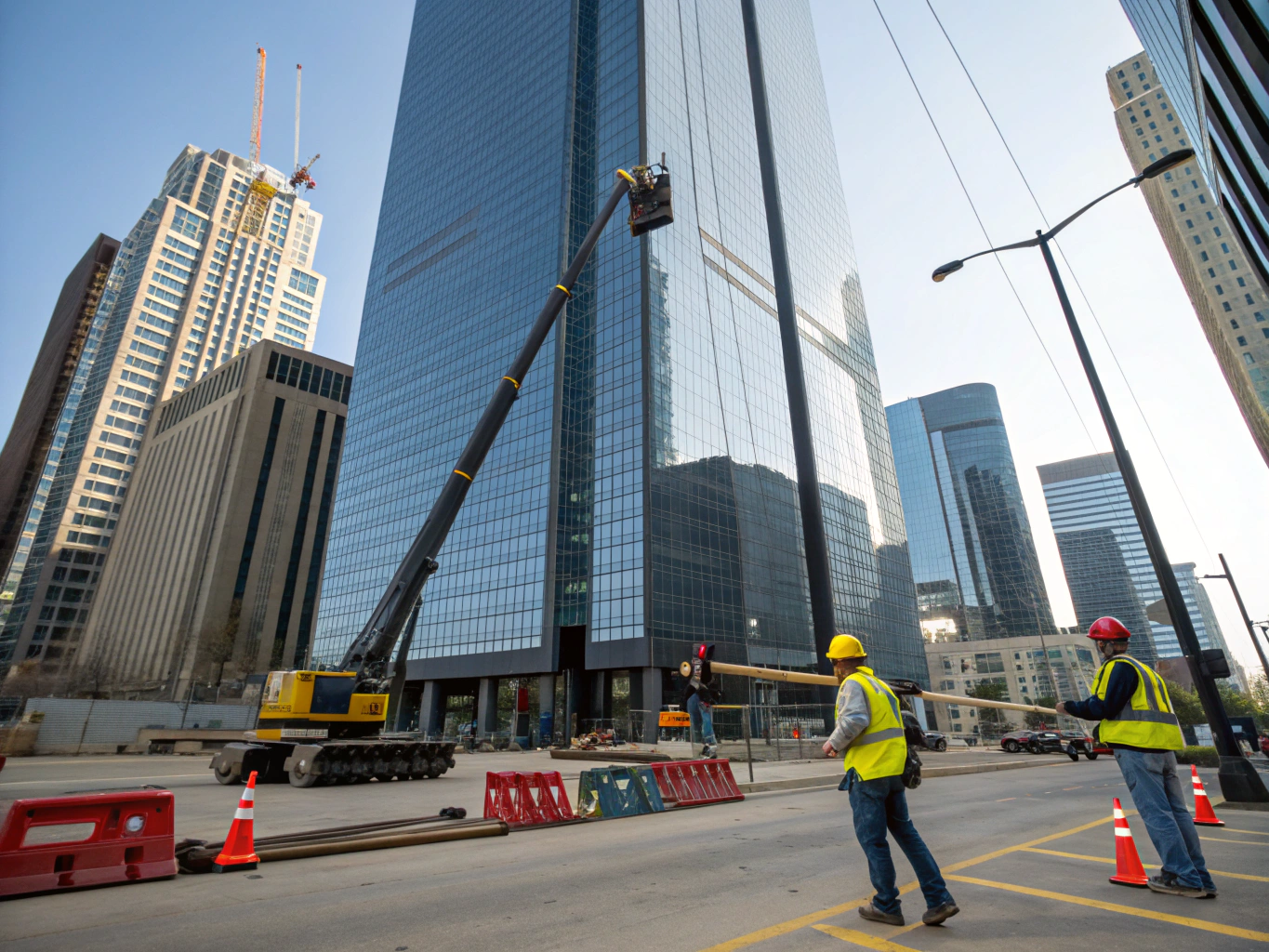 High-rise commercial development site in Toronto